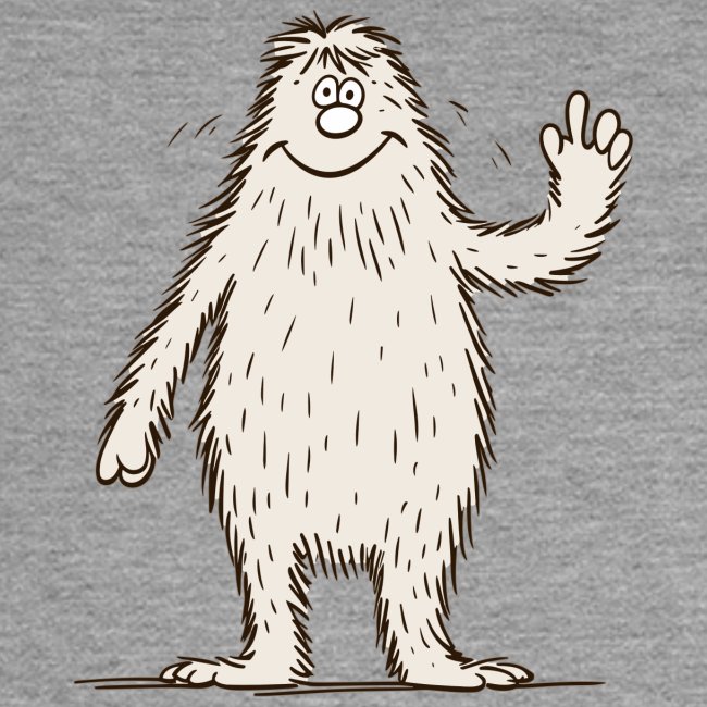 Bigfoot Sasquatch Yeti - als Comic Zeichnung