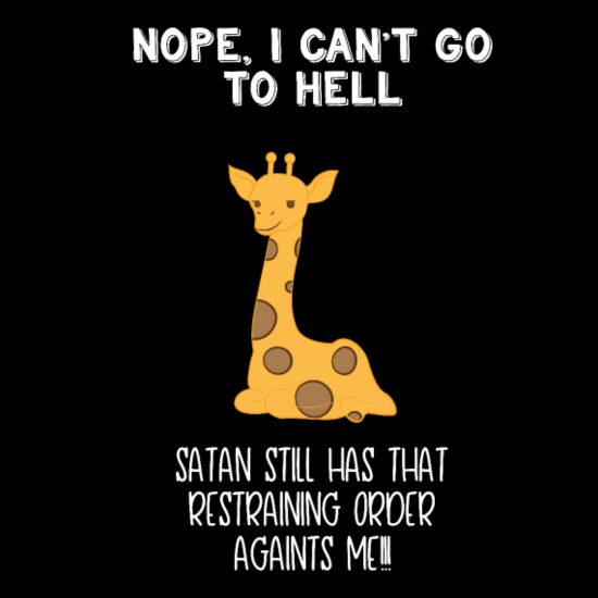 Giraffe - giraffes - hell - spell - devil' Women's Premium Zip Hoodie |  Spreadshirt