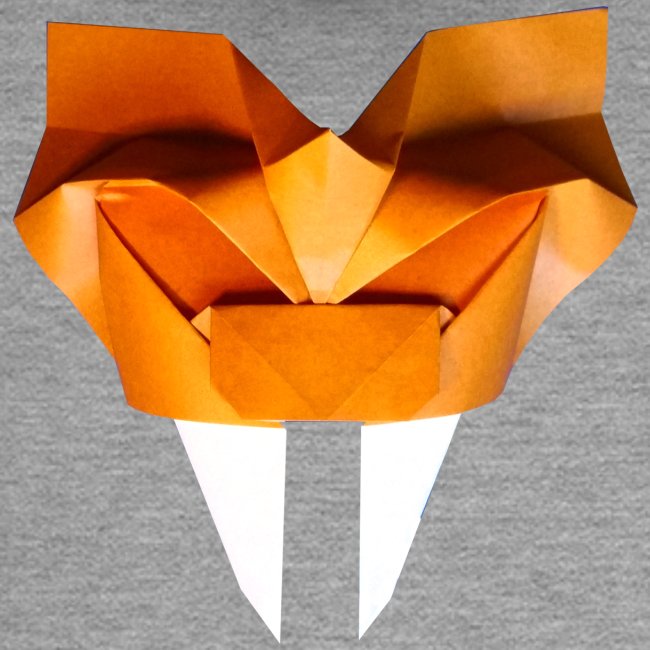 Origami Saber Toothed Tiger Mask - Origami Tiger