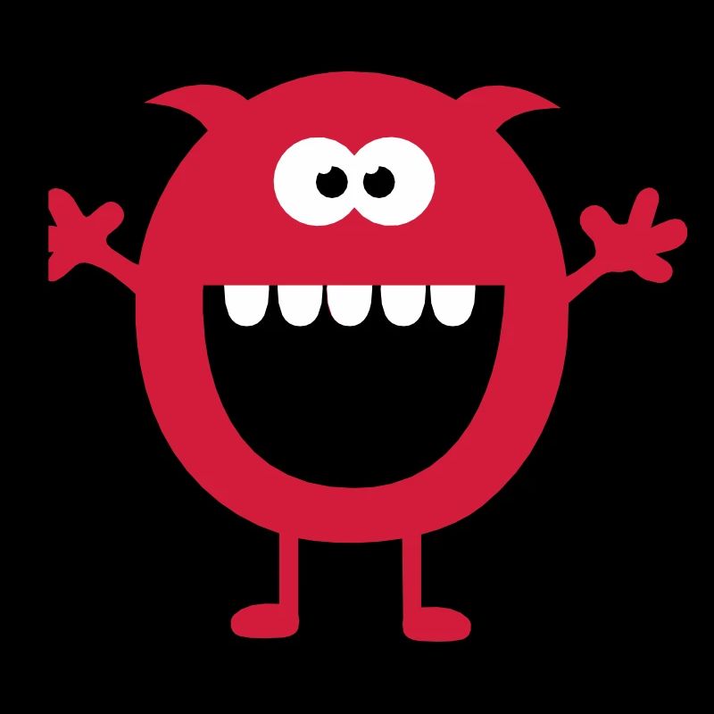 Lustiges Niedliches Monster (Free Hugs)