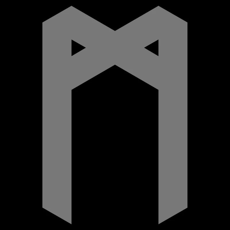 Rune: Mannaz ᛗ (M), Quantum Runes Futhark 0 ©
