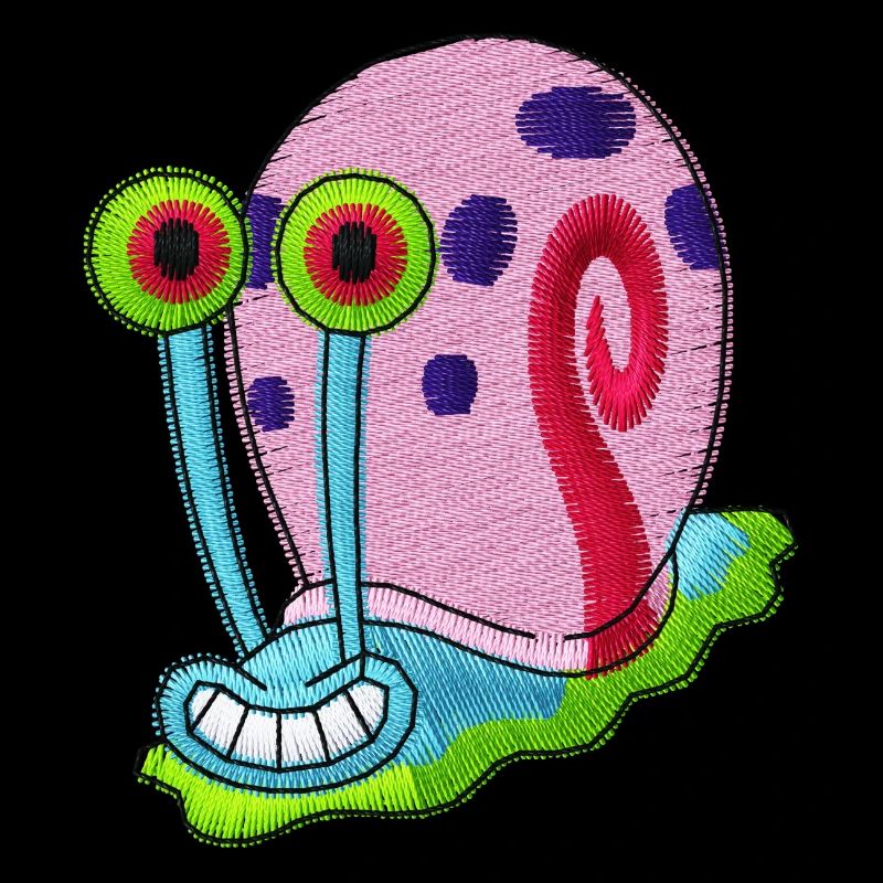 SpongeBob SquarePants Gary Embroidery Design