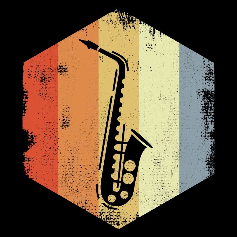 Vintage Saxophone Sketch