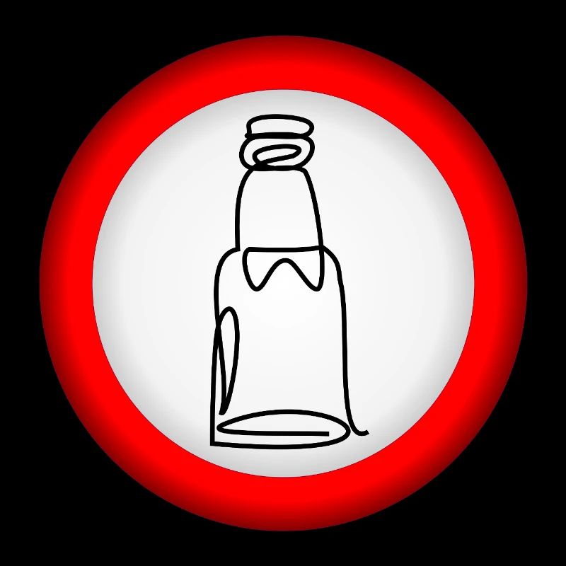 VERBOT BIERFLASCHE