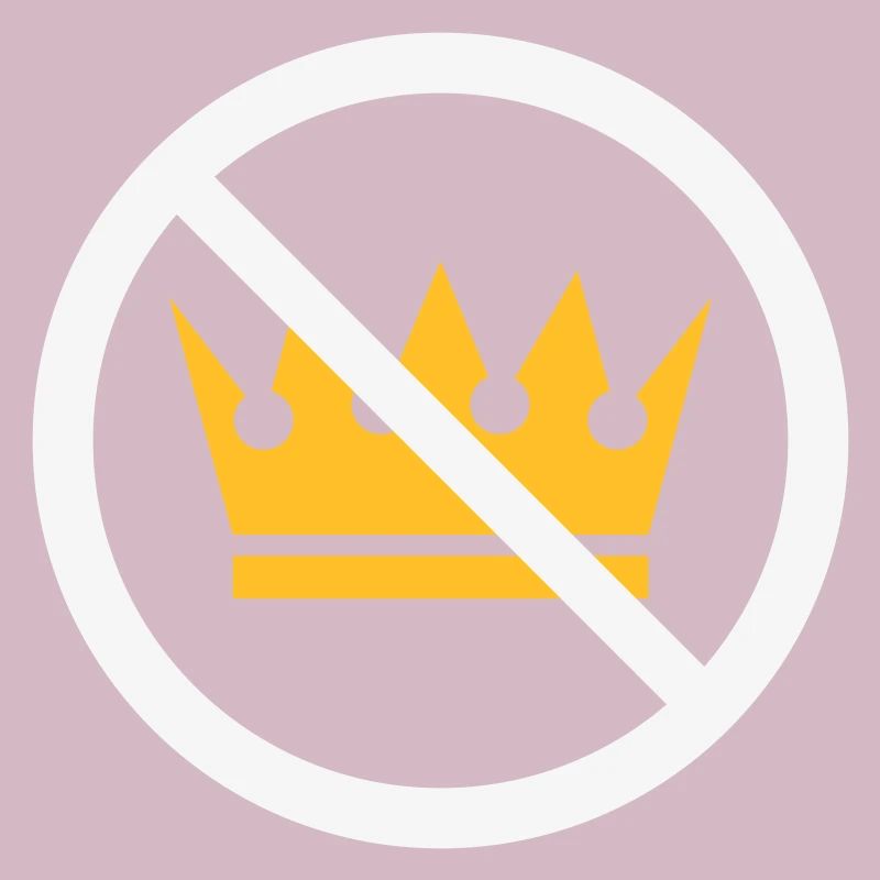 Pas de rois ! (Panneau de protestation / NEG 2C)