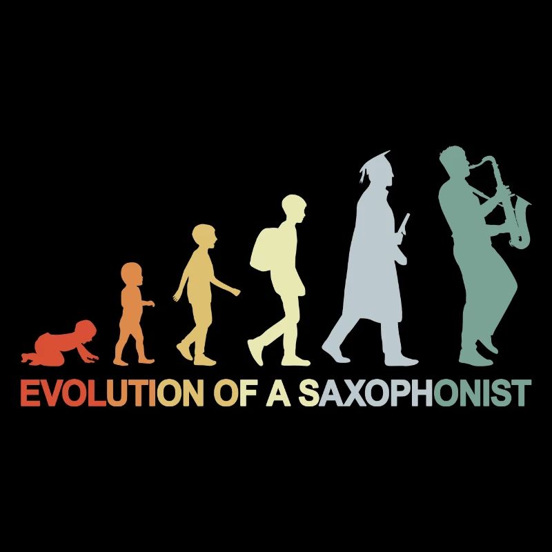 Vintage Saxophonist Evolution