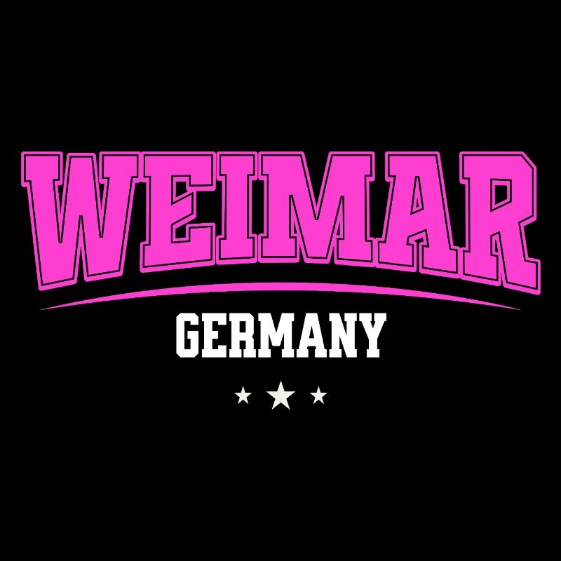 Weimar Deutschland Pink Retro-Logo