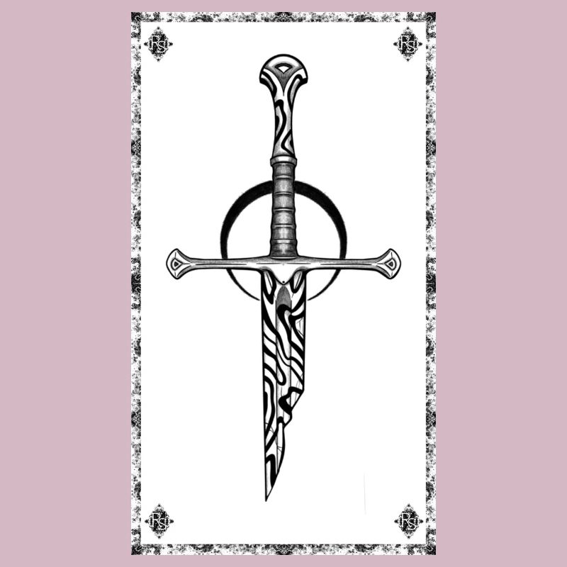 Gothic Zebra Sword