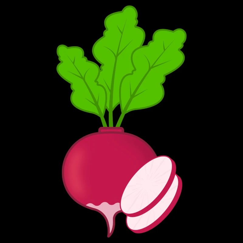 Rotes Radies mit Blättern Gemüse Radieschen