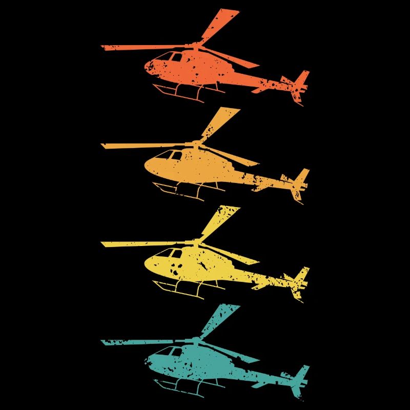 Hubschrauber Retro Geschenk