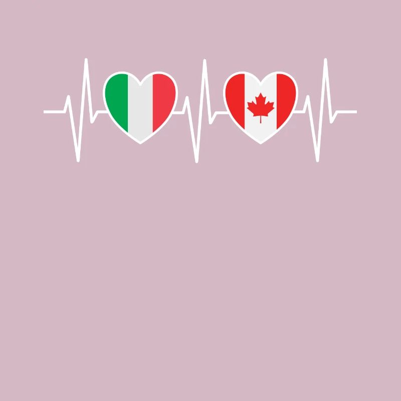 Drapeaux de l’Italie et du Canada Drapeau canadien
