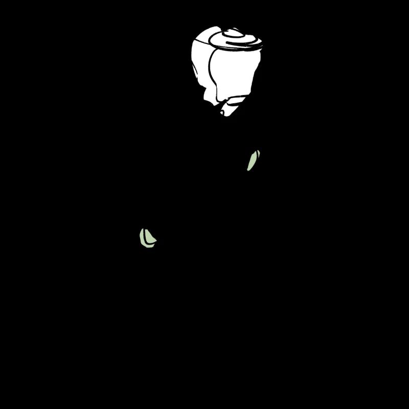 Weiße Rose mit schwarzer Kontur