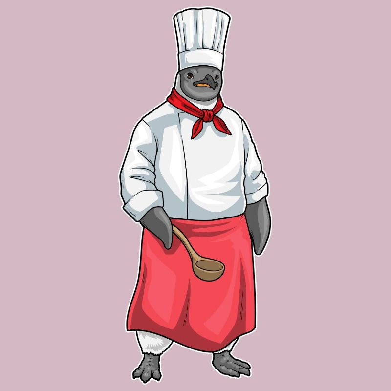 Penguin Chef Chef Hat Cooking