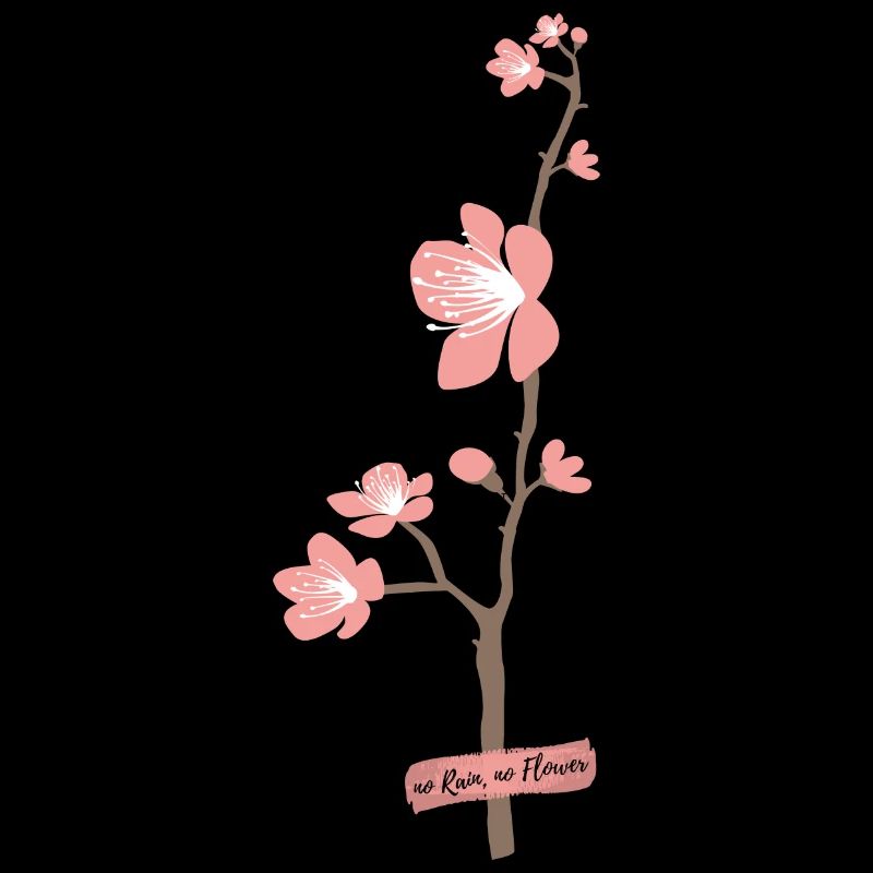 Mignon design rose de fleur japonaise