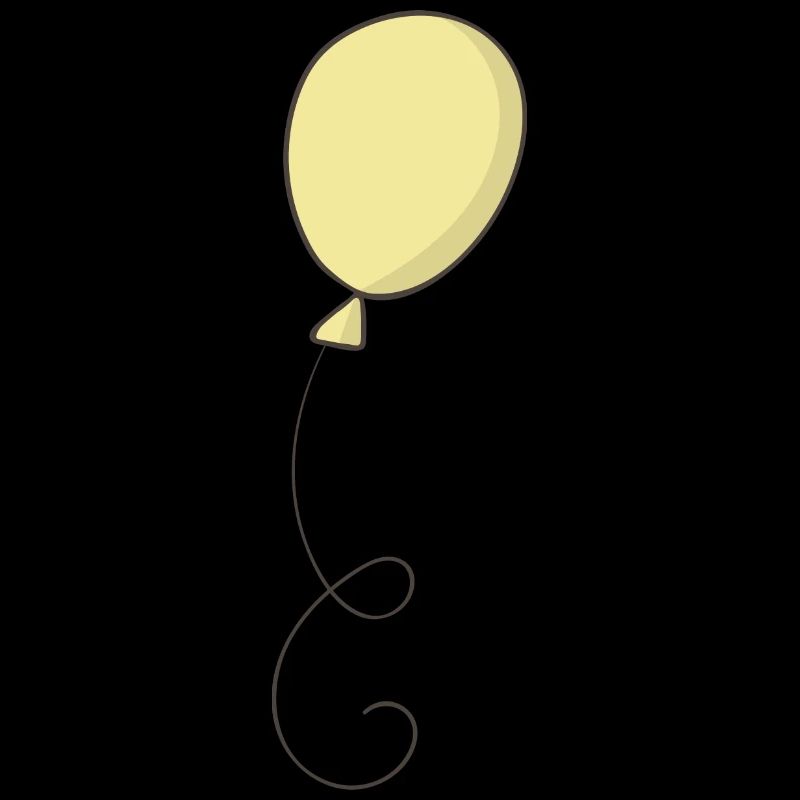 Gelber Luftballon