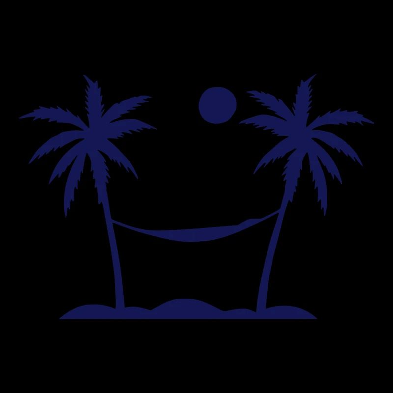 palm trees, hammock, sun