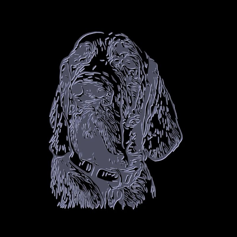 Hund Dogge Grau Silber Hellgrau