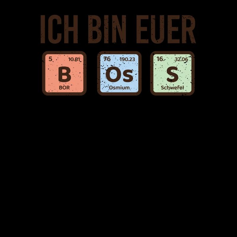 Chemiker Physik Boss PSE Team cooles Element