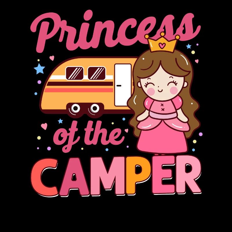 Cute Camping Princess Camper