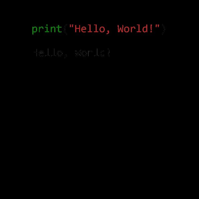 Programmeur de python cadeau Hello World