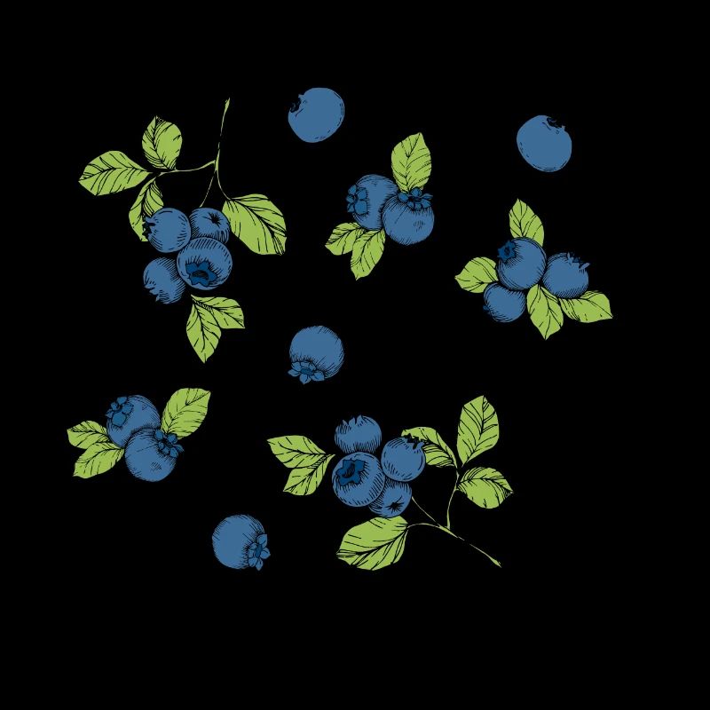 „wild thing“ Statement: Collage mit Blaubeeren