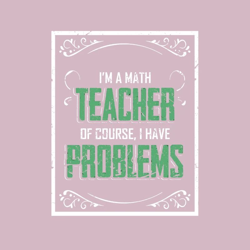 Mathelehrer Problem Texturiertes Geschenk