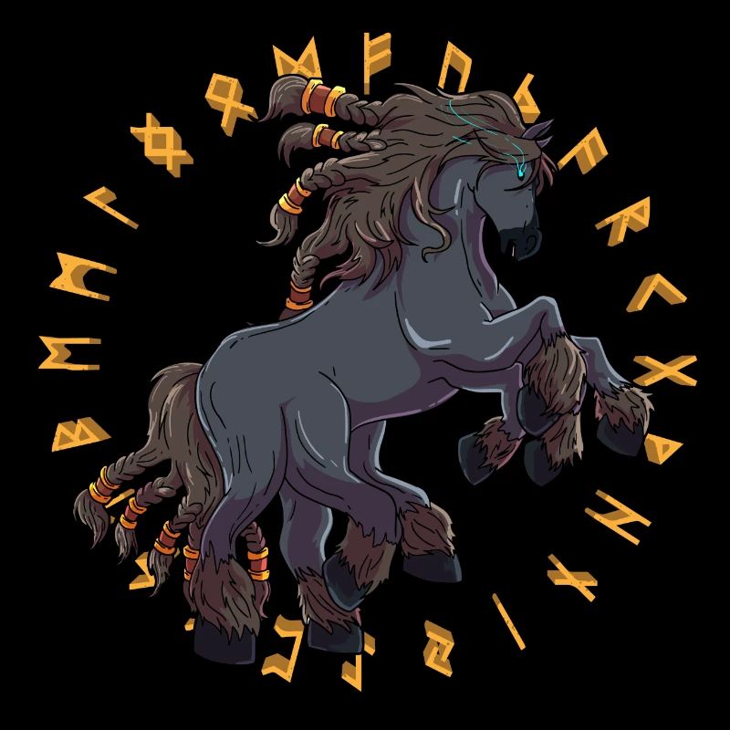 Sleipnir Le cheval d'Odin Viking