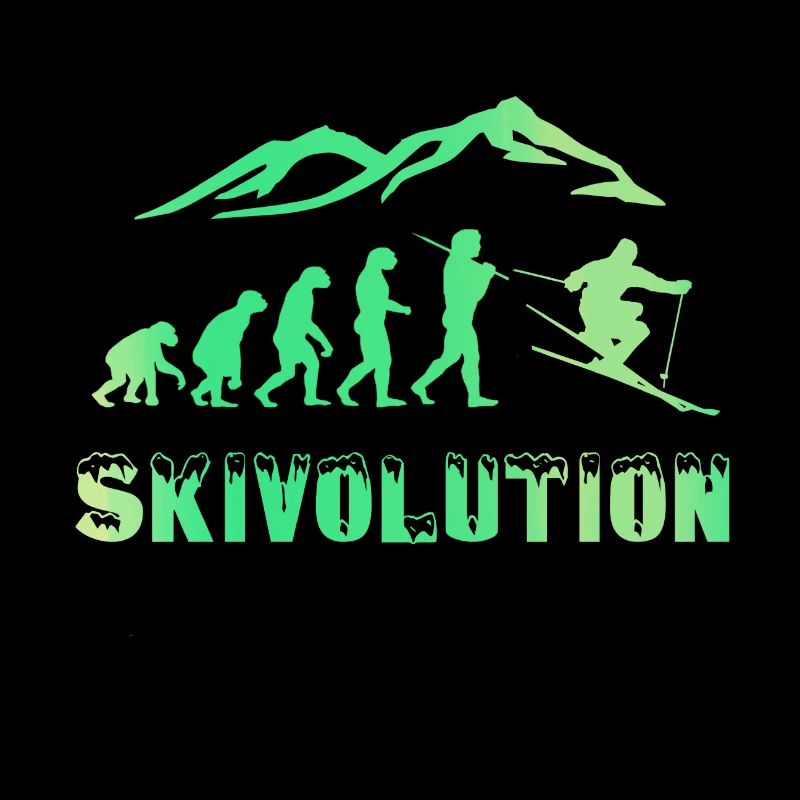 Ski Evolution Skifahrer Schnee Winter