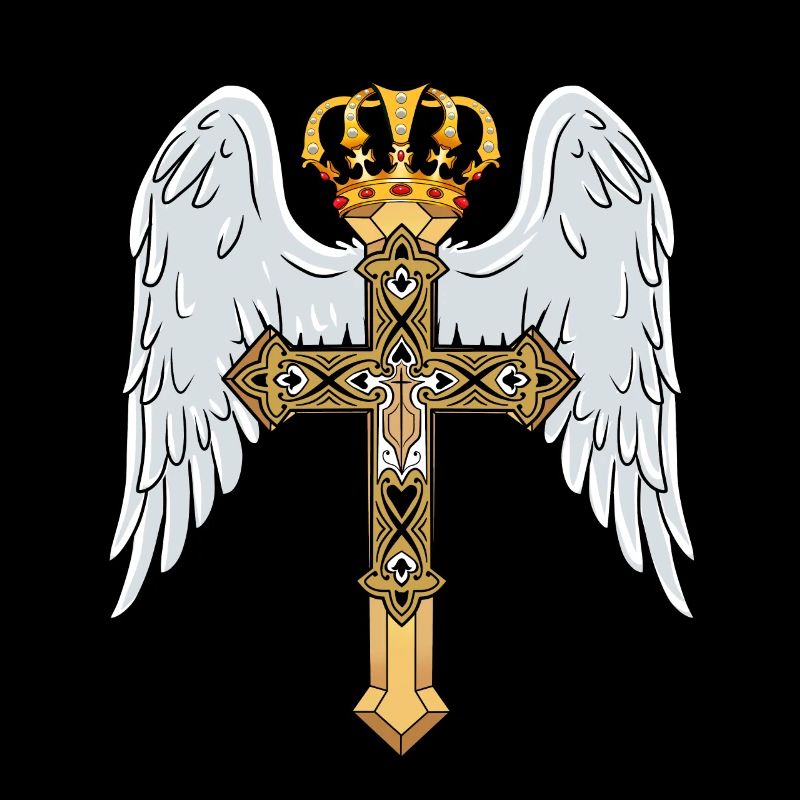 Croix céleste avec couronne