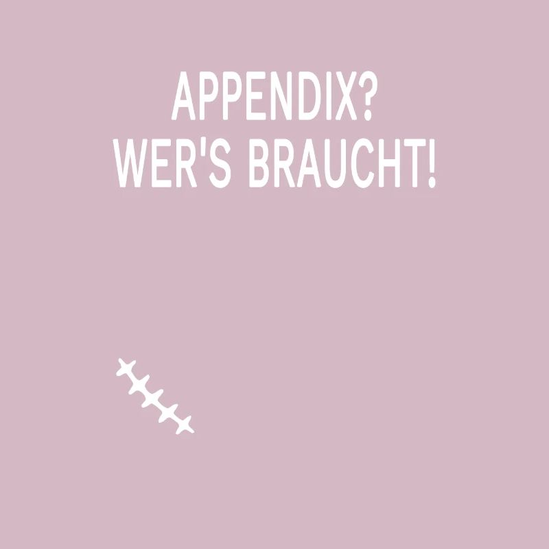 Blinddarm Operation Narbe Appendix Geschenk