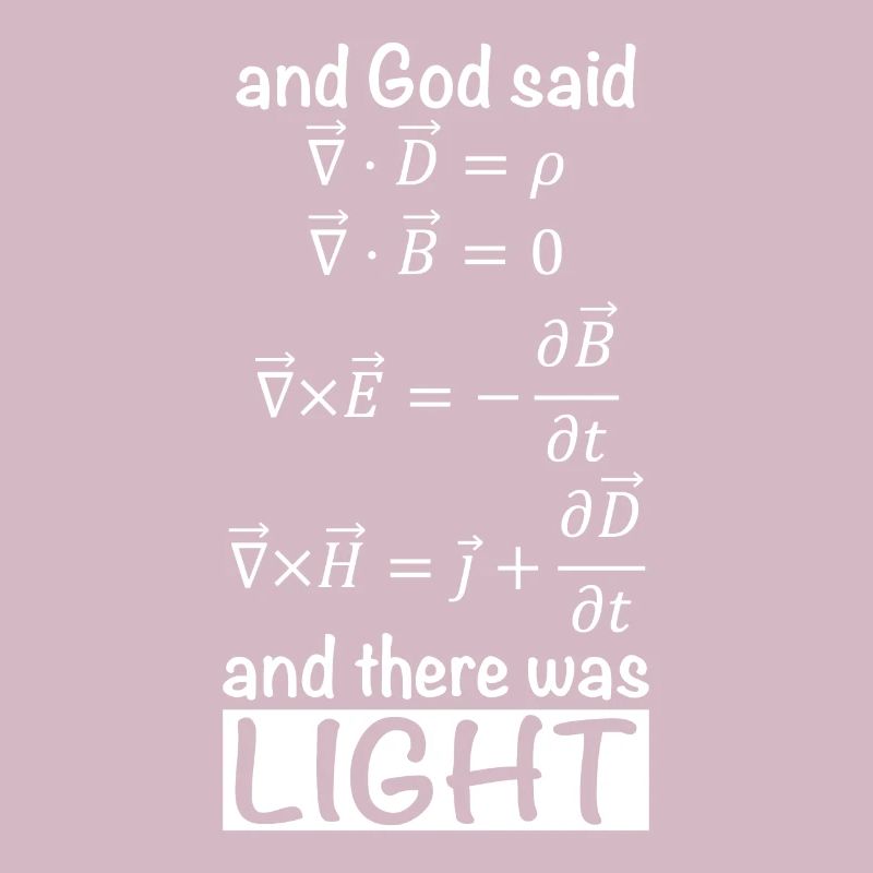 Maxwell equation physics nerd joke