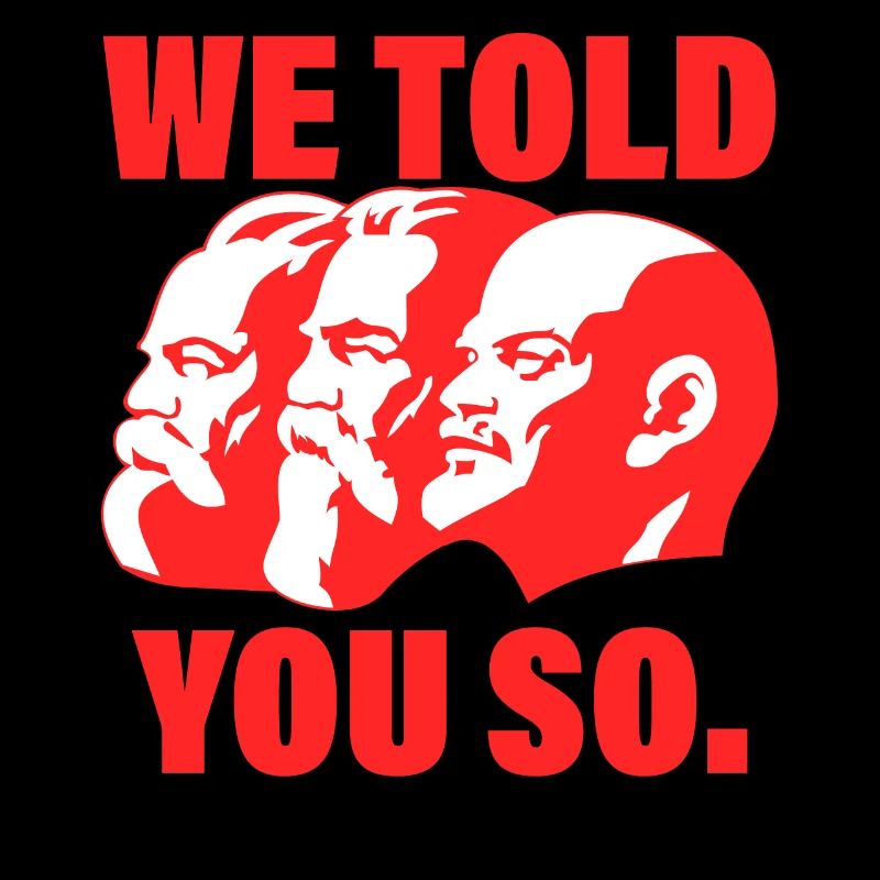 Marx, Engels und Lenin Kommunismus Spruch