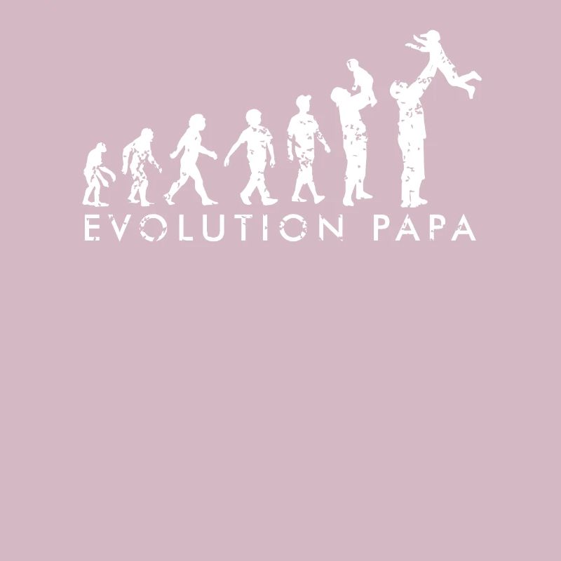 Evolution Vater und Kind Arm Geschenkidee Vatertag