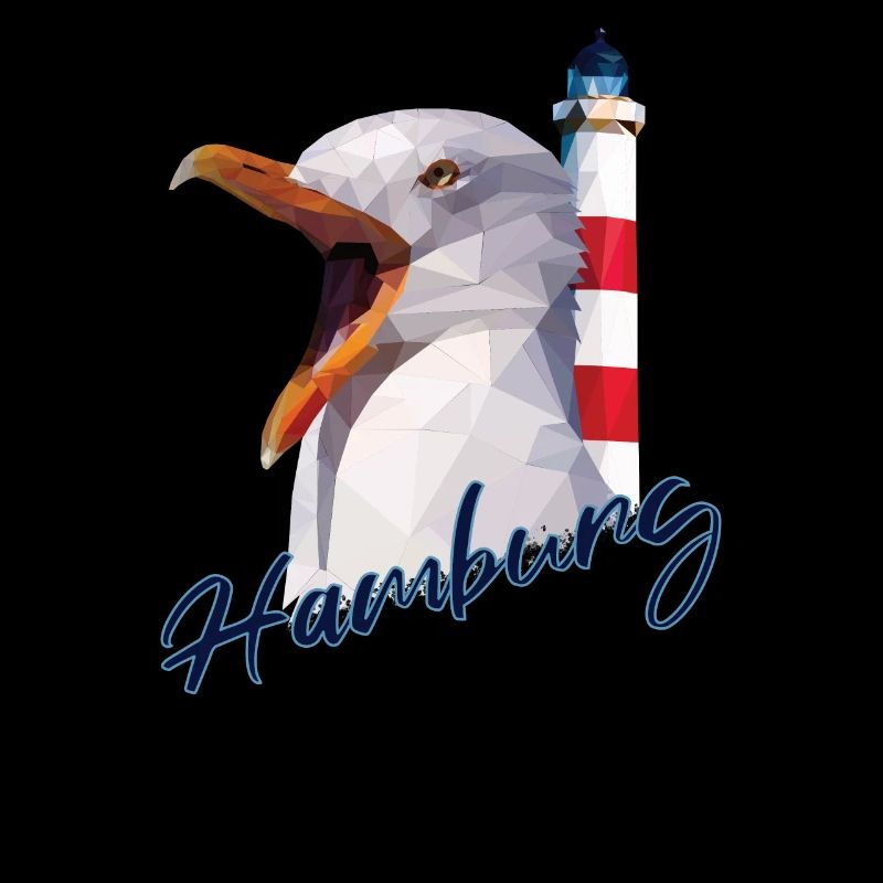 Hamburg Hamburger norddeutsch Möwe Geschenk