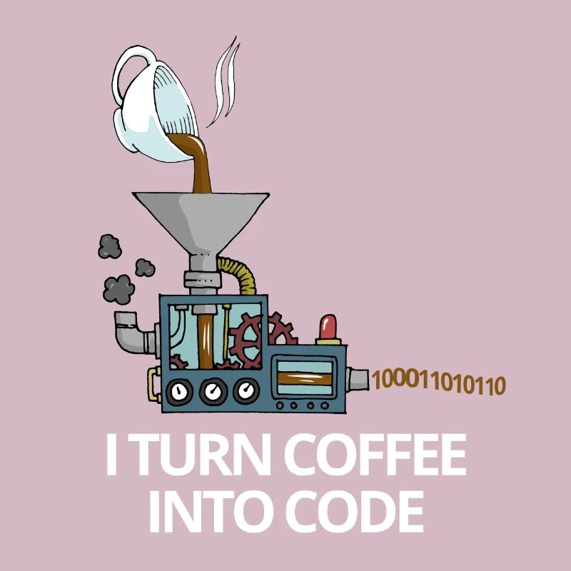 Programmierer Kaffee in Code Informatik Geschenk