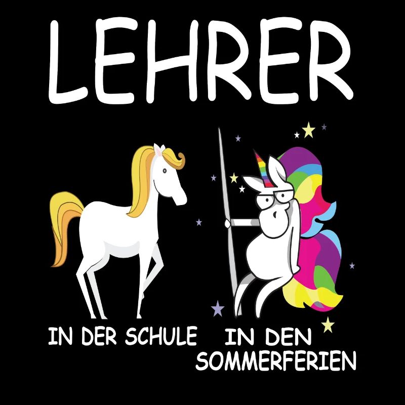 Lustiges Lehrer Lehrerin Schule Einhorn Geschenk