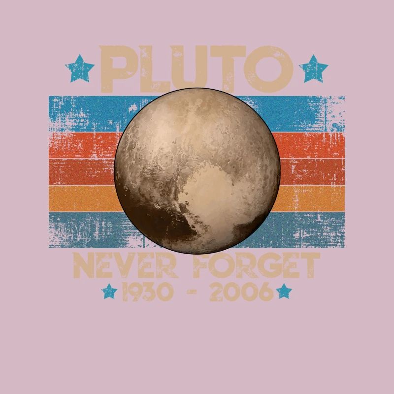 Never Forget Pluto Lustiges Planet Pluto Shirt