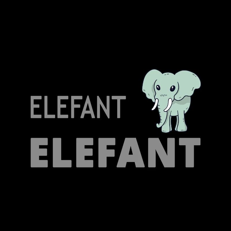Elefant Elefanten Spruch Geschenk