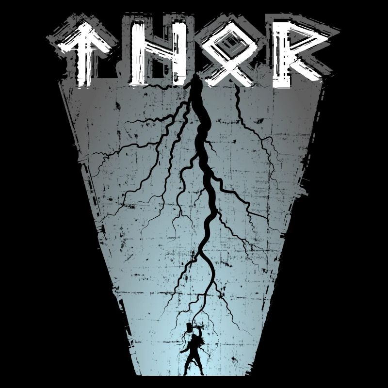 Thunder God Thor Old Norse Runic Script