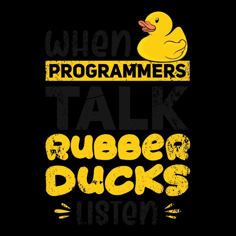 Programmation de canard développeur canard canard en caoutchouc