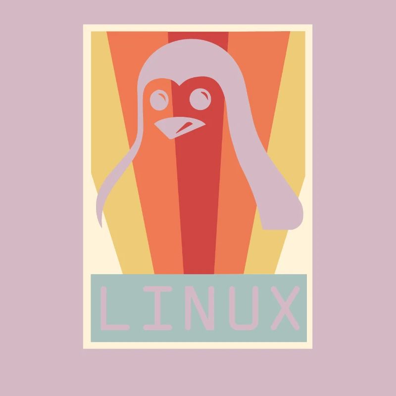 Geek Linux Pingouin PC Nerd IT Expert