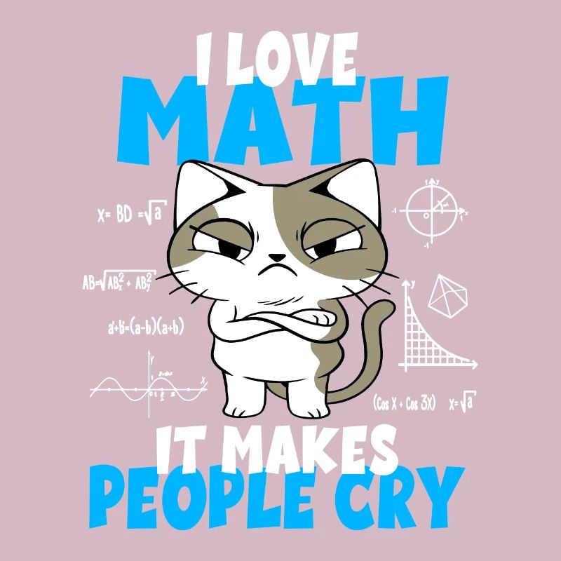 Mathematik Lehrer Studenten Katzen Geschenkidee
