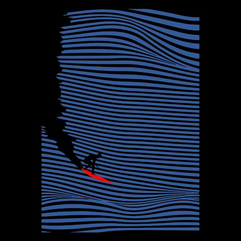 Surfer Blue Wave