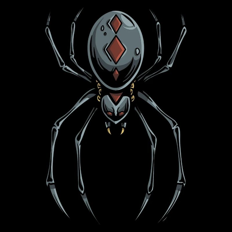 Schwarze Witwe Spinne