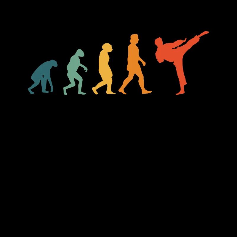 Karate Evolution Retro Kampfkunst Kampfsport