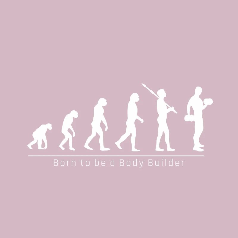 Evolution Bodybuilder lustiges cooles Geschenk