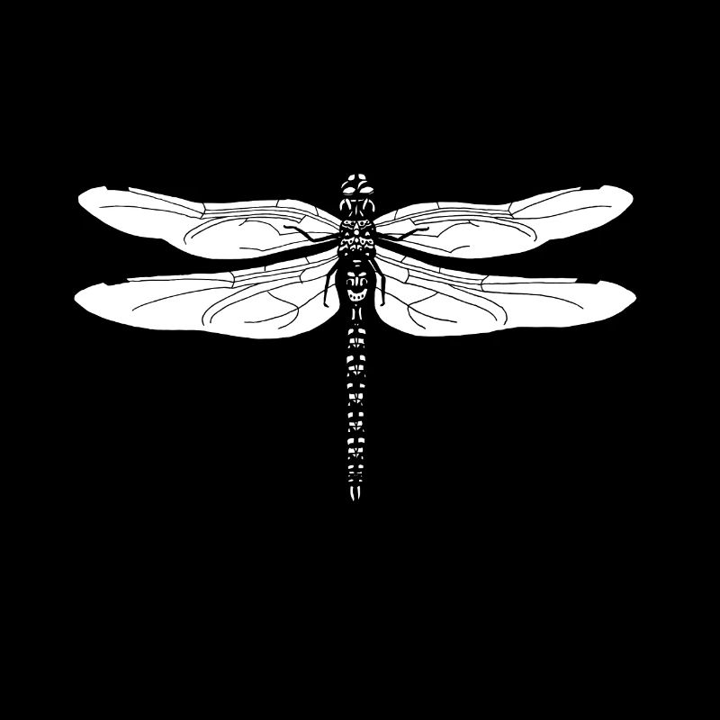 Conception graphique Dragonfly - motif noir et blanc