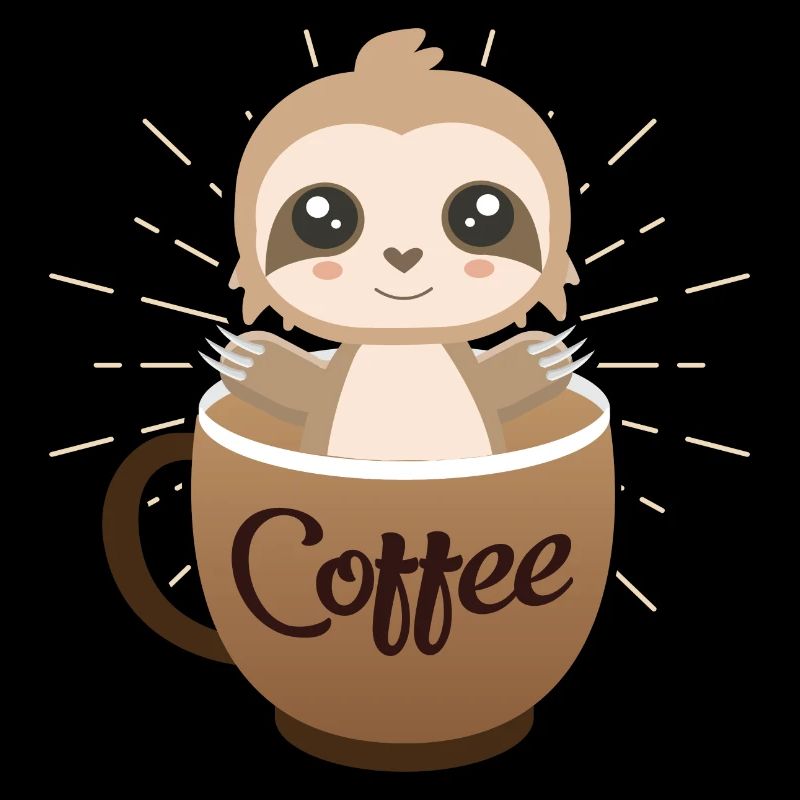 Faultier Kaffee Design