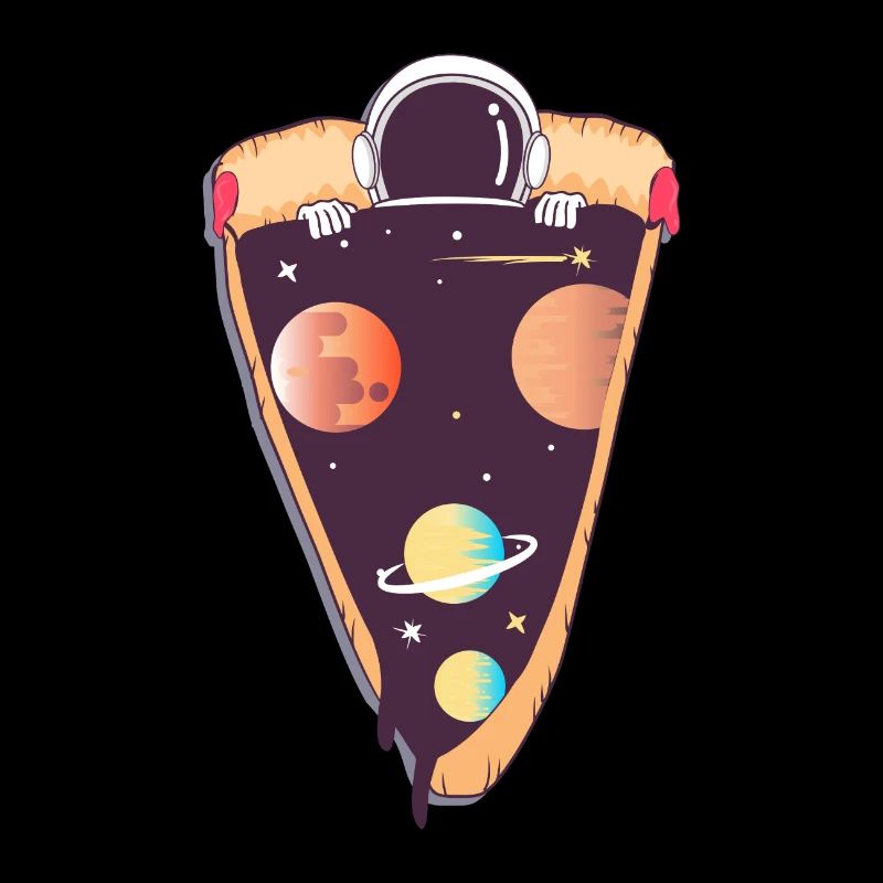 Astronaute Pizza Universe Nerd Planet Space Chocol