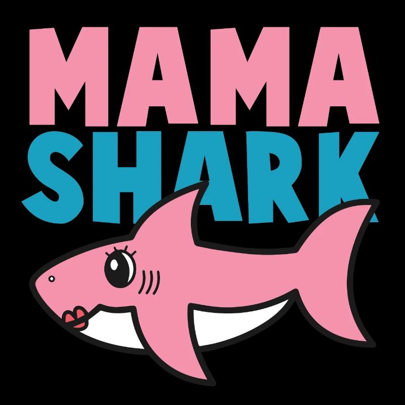 Shark - Schirt Shark Mama Gift Idea